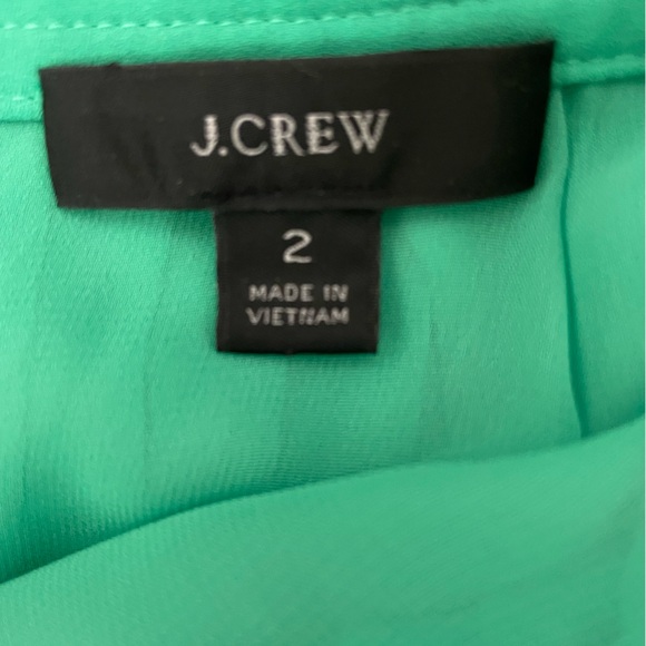 J. Crew Accordion Pleated Kelly Green Midi Skirt - Picture 6 of 7